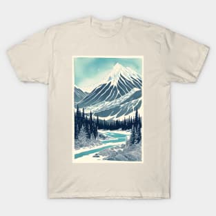 Unearthly Reverie: Surreal Lines of the Rocky Mountains T-Shirt